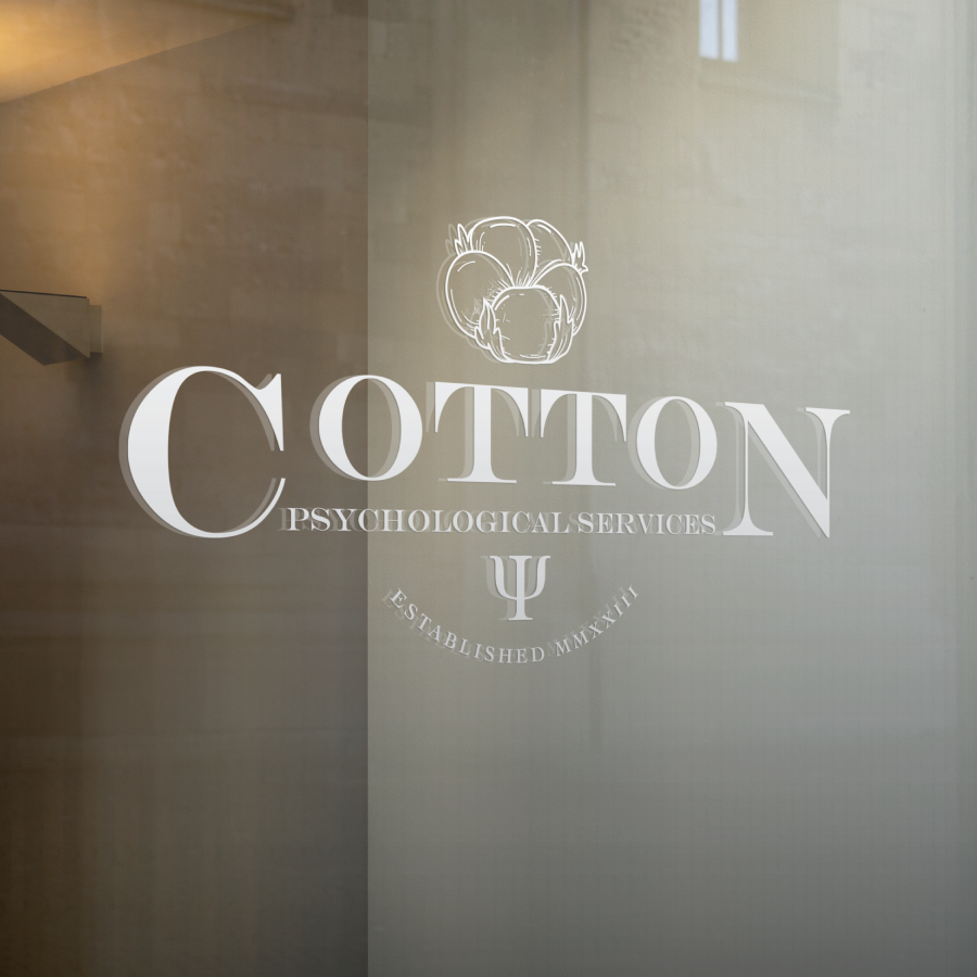 Cotton Psychological Services logo and brand identity